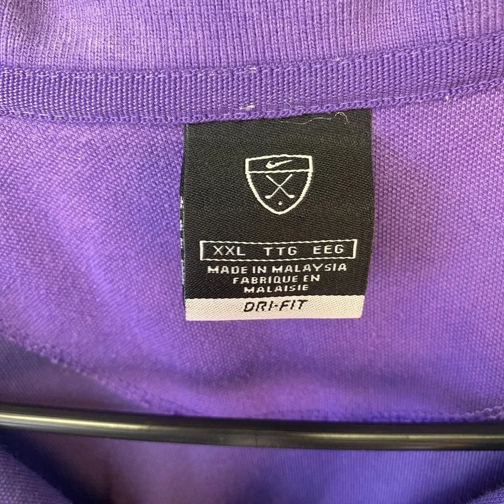 Nike Golf Dri-FIT Purple Short Sleeve Polo Shirt Men's XXL